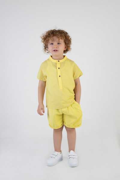 \"Harika Kids Men's Stylish Shirt and Garden Shorts Combo Suit\"