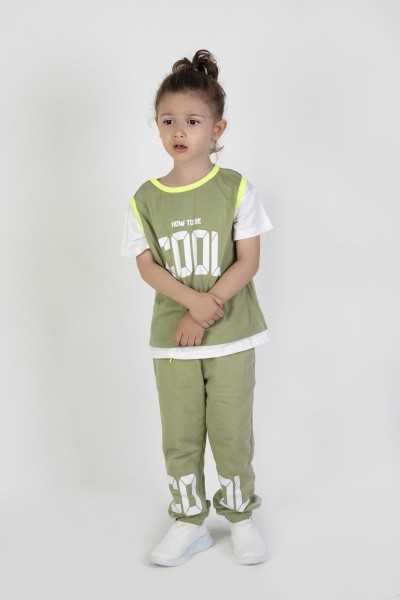 \"Harika Kids Cool Print 2-Piece Outfit Set for Boys, Ages 2-5 - Model Tfy8568\"