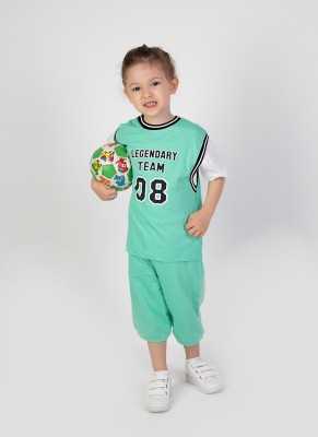 HARİKA KİDS Erkek Çocuk Legendary Baskılı Kısa Kollu Diz Altı Basketball Şortlu Basic Takım 2-5 Yaş tfy8564-90-legendry-25 HARİKA KİDS Erkek Çocuk Legendary Baskılı Kısa Kollu Diz Altı Basketball Şortlu Basic Takım 2-5 Yaş tfy8564-90-legendry-25