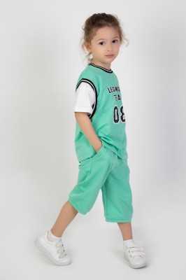 HARİKA KİDS Erkek Çocuk Legendary Baskılı Kısa Kollu Diz Altı Basketball Şortlu Basic Takım 2-5 Yaş tfy8564-90-legendry-25 HARİKA KİDS Erkek Çocuk Legendary Baskılı Kısa Kollu Diz Altı Basketball Şortlu Basic Takım 2-5 Yaş tfy8564-90-legendry-25