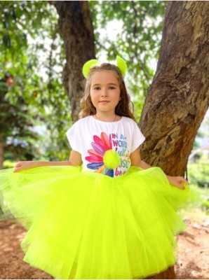 Hilal Akıncı Kids Kız Çocuk Turuncu Renkli Tütü Etek & Baskılı Pamuk Penye 2'li Takım 1186 Hilal Akıncı Kids Kız Çocuk Turuncu Renkli Tütü Etek & Baskılı Pamuk Penye 2'li Takım 1186