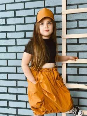 Hilal Akıncı Kids Kız Çocuk Büzgülü Etek Bağcıklı Pamuklu Tişört Şapka 3lü Takım H0509 Hilal Akıncı Kids Kız Çocuk Büzgülü Etek Bağcıklı Pamuklu Tişört Şapka 3lü Takım H0509