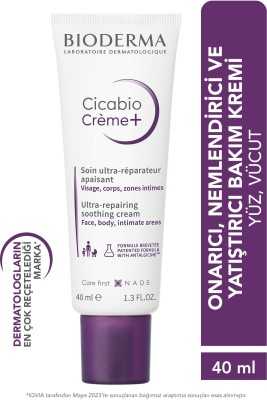 Bioderma Cicabio Cream+ Cilt Bariyeri Onarıcı Nemlendirici Yatıştırıcı Tüm Ciltler için Yüz Vücut Krem 40 ml 3701129810095