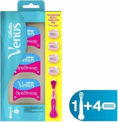 Gillette Venus Venus Comfortglide Spa Breeze Kadın Tıraş Makinesi 4 Adet Yedek Tıraş Bıçağı 7702018469727