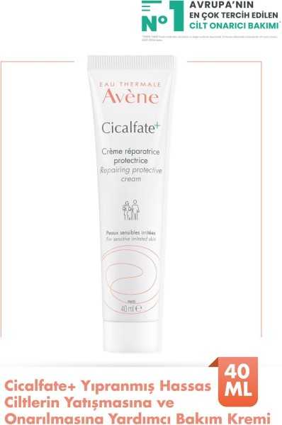 Avène Cicalfate+ كريم 40 مل - للبشرة المتضررة والحساسة، مساعد على الإصلاح والتهدئة