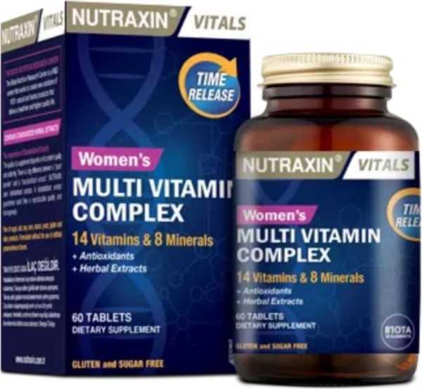 Nutraxin Multivitamin Mineral Complex 60 Tablet Women Special 8680512601449