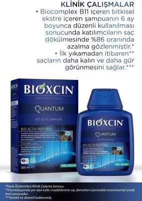 Bioxcin Quantum Şampuan 3 Al 2 Öde Yağlı Saçlar Için 3x300 Ml - Ince Telli Saçlar Için Dökülme Şampuanı 8680512625513