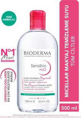 Bioderma Sensibio H2O Micellar Makyaj Temizleme Suyu Hassas ve Normal Ciltler 500 ml 3401345935571