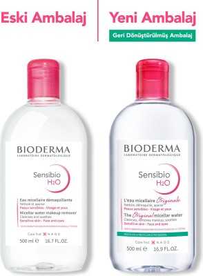 Bioderma Sensibio H2O Micellar Makyaj Temizleme Suyu Hassas ve Normal Ciltler 500 ml 3401345935571