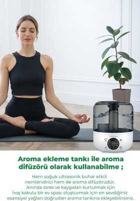 medisana 45055 Ekranlı Aroma Fonksiyonlu 2.5L Buharlı Hava Nemlendirme Cihazı MED-45055