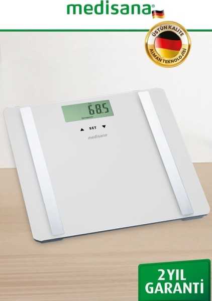 medisana German Design Large LCD Screen Fat Water Muscle Body Mass Index Body Analysis Digital Scale Scale MED-39400